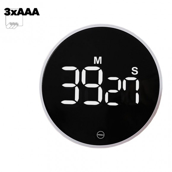 Таймер электронный Xiaomi MIIIW Comfort Whirling Timer NK5260 (серебро)