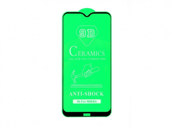 Защитное стекло керамическое для Xiaomi Redmi 8, черный (Vixion)