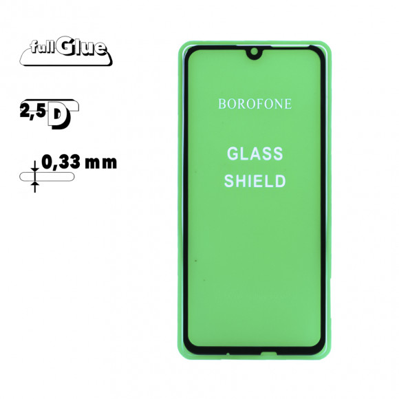 Защитное стекло Borofone Elephant для Huawei P Smart 2019 2.5D, 0.33 мм с черной рамкой