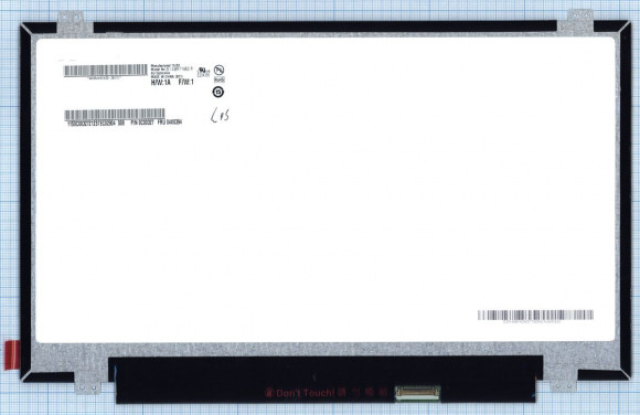 Матрица (экран) для ноутбука B140RTN02.3, 14", 1600x900, 30 pin, LED, матовая