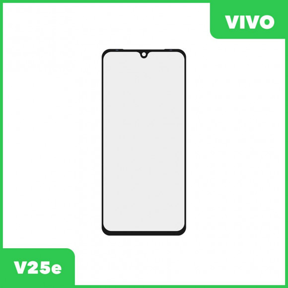 Стекло + OCA пленка для переклейки Vivo V25e (черный)