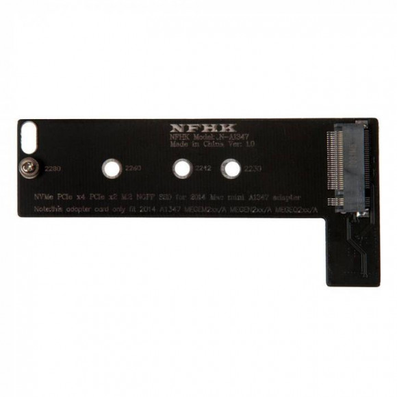 Переходник для SSD M.2 NVMe для Apple Mac mini A1347 Late 2014, NFHK N-A1347