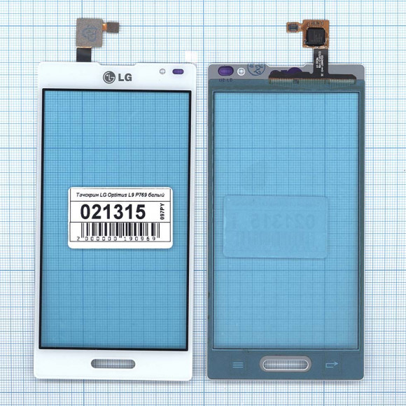 Сенсорное стекло (тачскрин) для LG Optimus L9 (P769), белый