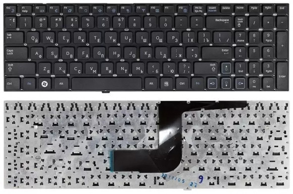 Клавиатура для ноутбука ноутбука Samsung RC508, RC510, RC520, RV509, RV511, RV513, RV515, RV518, черная (BA75-02862C)
