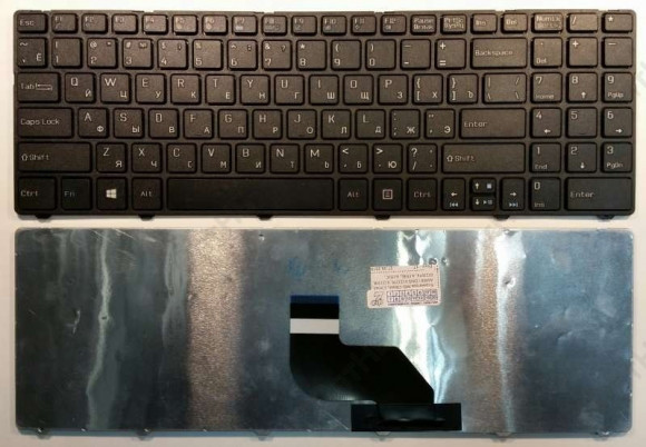 Клавиатура для ноутбука MSI CR640 черная, с рамкой