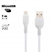 USB кабель Hoco X20 Flash Micro Charging Cable, 1 метр, белый