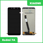 LCD дисплей для Xiaomi Redmi 7A в сборе с тачскрином (черный) Premium Quality