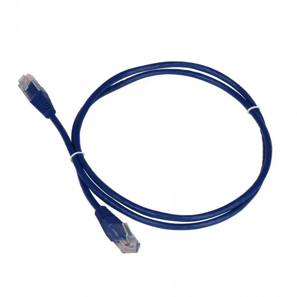 Патч-корд RJ45 - RJ45, 2 пары, UTP, категория 5е, 1 м, синий, TWT TWT2-45-45-1.0-BL, TWT2-45-45-1.0-BL