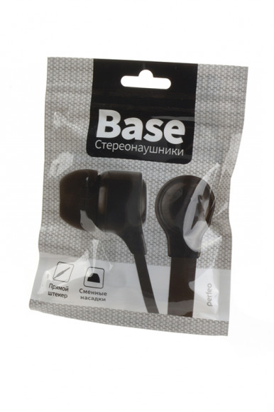 Наушники Perfeo Base PF_B4203, черные, BL1
