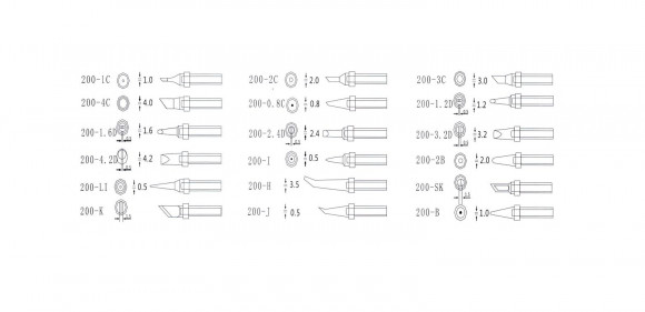 Жало для паяльника Quick QSS200-T-SK