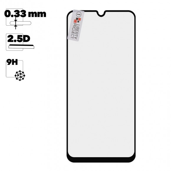 Защитное стекло для Samsung Galaxy A30 2019 (A305F) Thin Frame Full Glue с рамкой 0, 33 мм 2, 5D 9H, черное