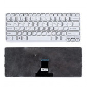 Клавиатура для ноутбука Sony Vaio SVE1411 белая, с рамкой Клавиатура для ноутбука Sony Vaio SVE1411 белая, с рамкой