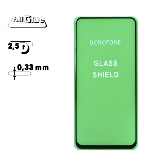 Защитное стекло Borofone Elephant для Huawei P20 Lite 2019 2.5D, 0.33 мм с черной рамкой