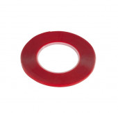 Скотч двусторонний прозрачный 3M с красной защитной лентой, толщина 1мм, ширина 5мм, длина 10м Скотч двусторонний прозрачный 3M с красной защитной лентой, толщина 1мм, ширина 5мм, длина 10м