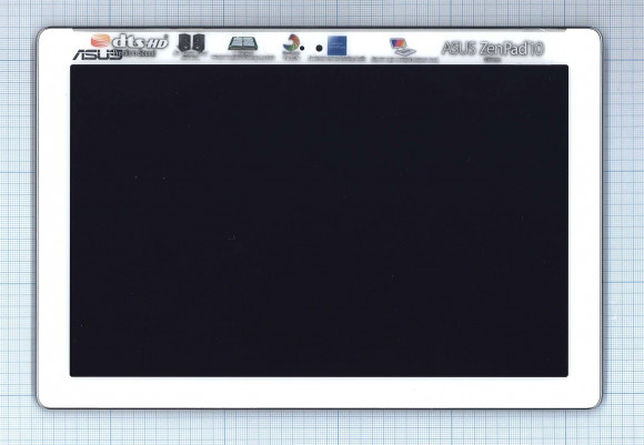 Модуль (матрица и тачскрин в сборе) для планшета Asus Zenpad 10 (Z300CL). с рамкой 10.1, белый, б.у.