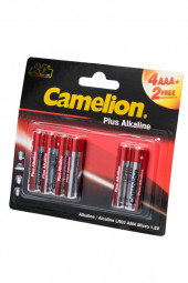 Батарейка (элемент питания) Camelion Plus Alkaline 4+2LR03-BP LR03 4+2шт BL6 Батарейка (элемент питания) Camelion Plus Alkaline 4+2LR03-BP LR03 4+2шт BL6
