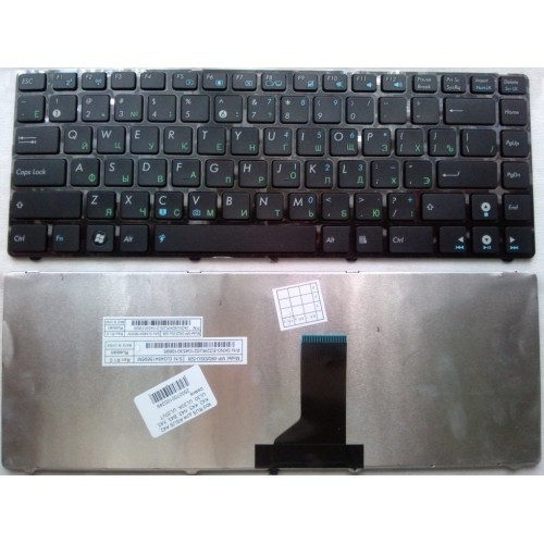 Клавиатура для ноутбука ASUS A42, K42, K43, N43 рамка РУССКАЯ РАСКЛАДКА