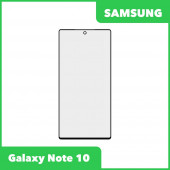 Стекло + OCA пленка для переклейки Samsung Galaxy Note 10 (N970F), черный