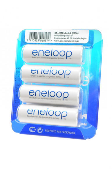 Аккумулятор Panasonic Eneloop BK-3MCCE/4LE 1900мАч AA, в упак 4 шт, 1 штука