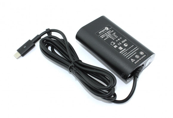 Блок питания (сетевой адаптер) Amperin Dell 5V 3A - 20V 2.25A 45W Type-C тонкий корпус