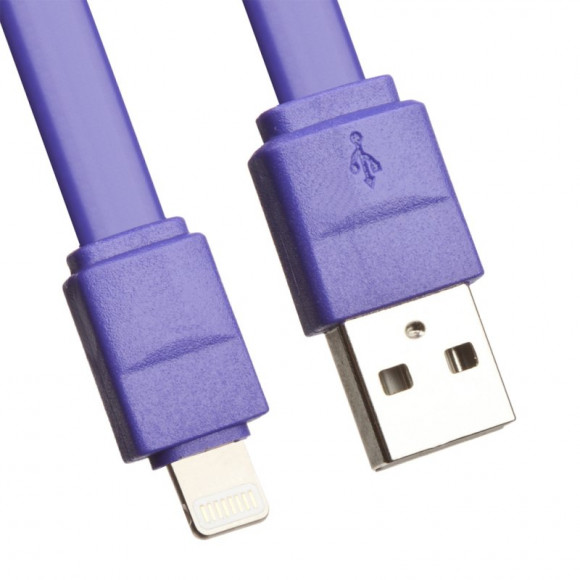 USB Дата-кабель Stable and Faster для Apple 8-pin 20 см., фиолетовый