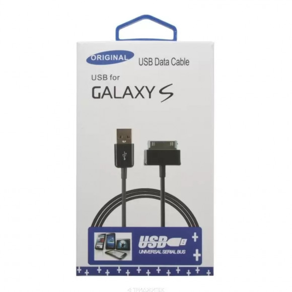 USB кабель для Samsung Galaxy Tab (черный, коробка)