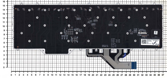 Клавиатура для ноутбука Dell Alienware Area 51m R2, M17 R2, M17 R3, черная Клавиатура для ноутбука Dell Alienware Area 51m R2, M17 R2, M17 R3, черная