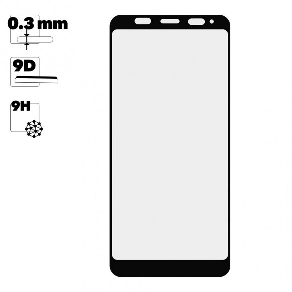 Защитное стекло для Xiaomi Redmi 5 Plus Edge To Edge 9H Glass Shield 9D (желтая подложка)