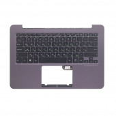 Клавиатура для ноутбука Asus UX305UA черная, верхняя панель в сборе