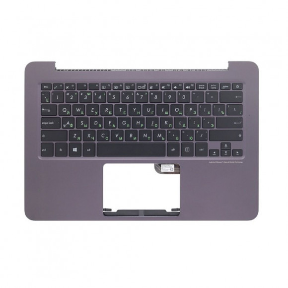 Клавиатура для ноутбука Asus UX305UA черная, верхняя панель в сборе