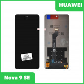 LCD дисплей для Huawei Nova 9 SE в сборе с тачскрином, черный, Premium Quality