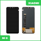 LCD дисплей для Xiaomi Mi 8 в сборе с тачскрином, OLED (черный) Premium Quality