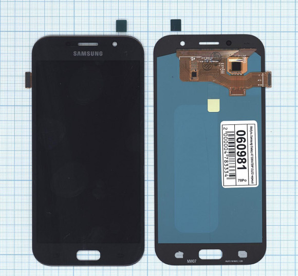 Дисплей для Samsung Galaxy A7 (2017) SM-A720F OLED черный