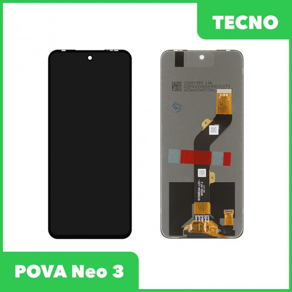 LCD дисплей для Tecno POVA Neo 3 (LH6n) в сборе с тачскрином (черный)..
