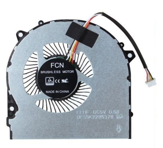 Вентилятор (кулер) для ноутбука Hasee G7-CT5NA, G7-CT7NA, Z7-CT, Z8-CT7NA CPU, 4-pin
