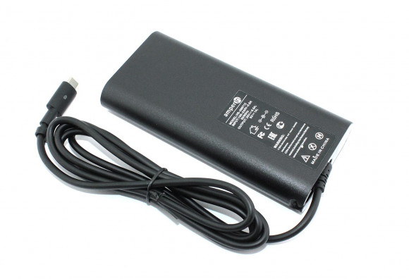 Блок питания (сетевой адаптер) Amperin Dell 5V 1A, 20V 6.5A 130W Type-C тонкий корпус