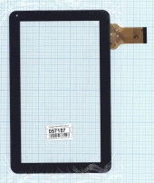 Сенсорное стекло (тачскрин) YTG-P10025-F1, черное Сенсорное стекло (тачскрин) YTG-P10025-F1, черное