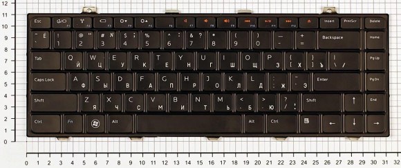 Клавиатура для ноутбука Dell Studio 14, 14z, 1440, 1450, 1457, черная Клавиатура для ноутбука Dell Studio 14, 14z, 1440, 1450, 1457, черная