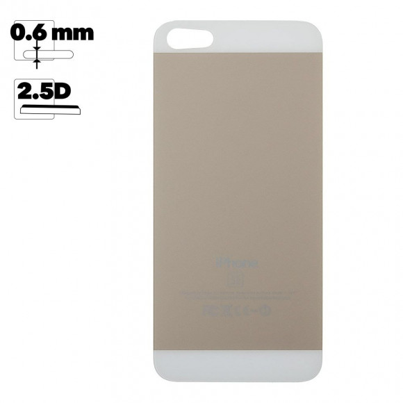 Защитное стекло для Apple iPhone 5, 5s, 5sE Имитация задней части iPhone SE (золотое, ударопрочное) (OEM)