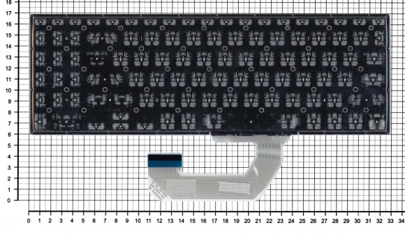 Клавиатура для ноутбука Asus UX561UD, Q535UD, черная без рамки, с подсветкой