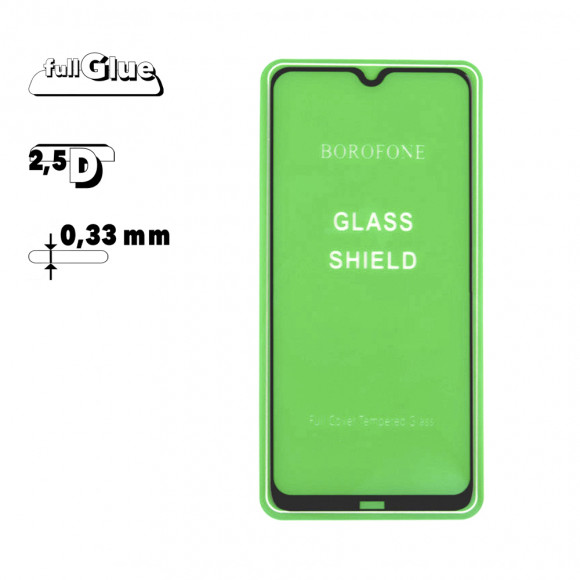Защитное стекло Borofone E. S. F. S. S. T. G. 2.5D для Xiaomi Redmi Note 8 0.33 мм, черное