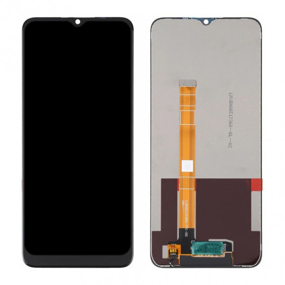 Дисплей для Realme C21Y в сборе с тачскрином Черный - OR