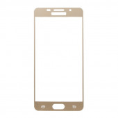 Защитное стекло Tempered Glass для Samsung Galaxy A5 2016 (A510F) (золотая рамка)