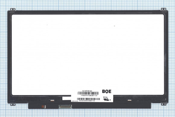 Матрица NV133FHM-N44, 13.3", ADS, 1920x1080 (Full HD), 30 pin, LED, Slim (тонкая), уши вверх/вниз, матовая
