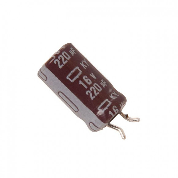 Конденсатор 16V 220MF 10*5 мм с разбора