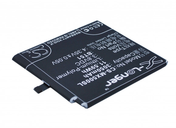 Аккумулятор (батарея) CS-MX500SL, BT51 для телефона Meizu MX5, 3.8В, 3050мАч, 11.59Wh Аккумулятор (батарея) CS-MX500SL, BT51 для телефона Meizu MX5, 3.8В, 3050мАч, 11.59Wh
