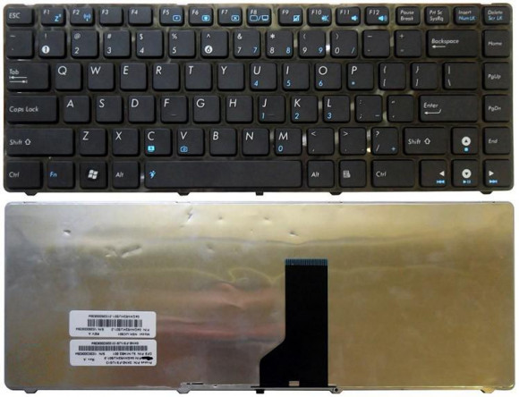Клавиатура для ноутбука Asus UL30, K42, K43, X42, U41, черная с рамкой