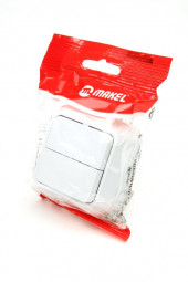 Выключатель MAKEL 2 кл 45103 белый BL1