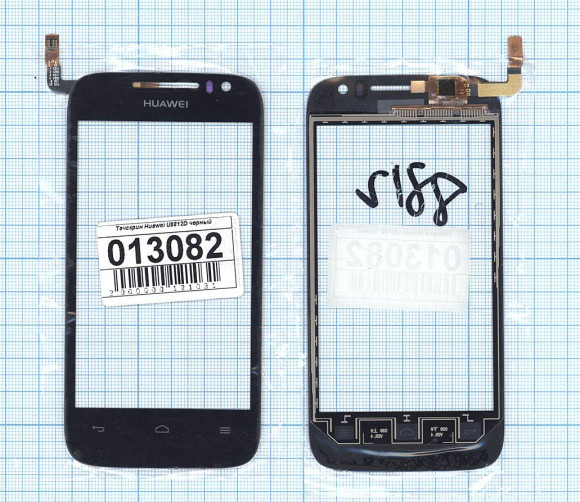 Сенсорное стекло (тачскрин) для Huawei Ascend G302D, черный
