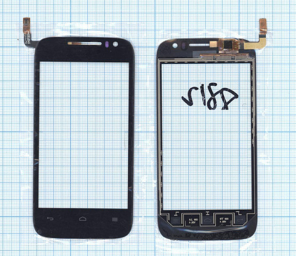 Сенсорное стекло (тачскрин) для Huawei Ascend G302D, черный